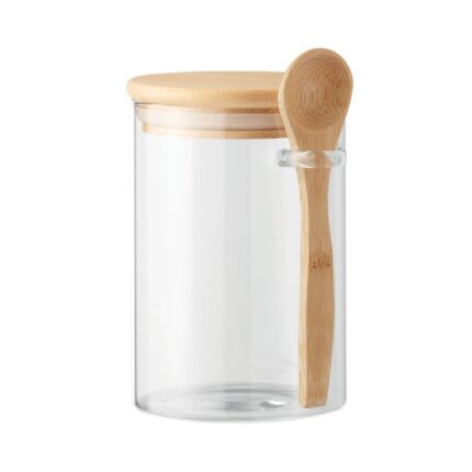 BOROSPOON - STEKLENA POSODA Z ŽLICO 600 ML