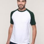 KARIBAN BASEBALL CONTRAST RAGLAN SLEEVE T-SHIRT