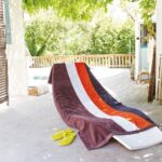 KARIBAN VEČBARVA BRISAČA ZA PLAŽO IZ VELURJA