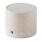 ROUND BASS+ - 3W BREZŽIČNI ZVOČNIK IZ SLAME/ABS