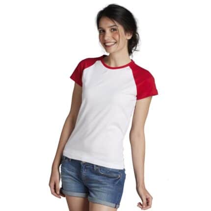 SOLS MILKY WOMEN 2-COLOR RAGLAN SLEEVES T-SHIRT