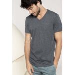 V-IZREZ MELANGE T-SHIRT MAJICA